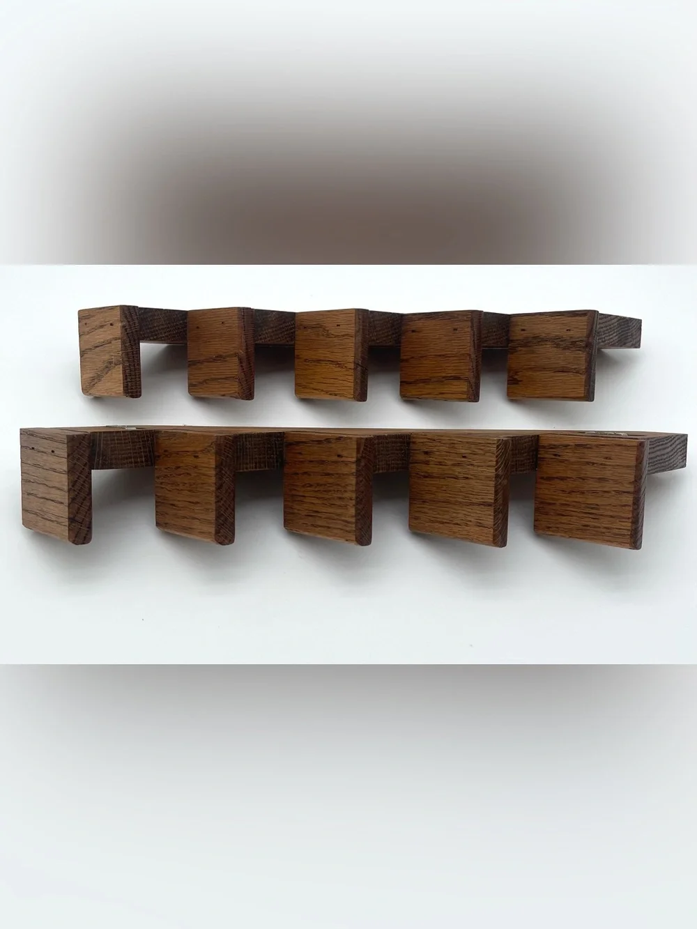 Wooden Staircase Wall Mini Shelves Set Of 2 Trinket Cottage Core Farmhouse